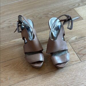 Michael Kors Tan Leather Women's Sandals
